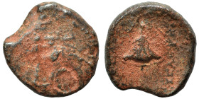 SELEUKID KINGS of SYRIA. Seleukos IV Philopator, 187-175 BC. Ae (bronze, 1.31 g, 12 mm), Uncertain mint. Bee. Rev. ΒΑΣΙΛΕΩΣ ΣΕΛΕΥΚΟΥ Rose. SC -; HGC 9...