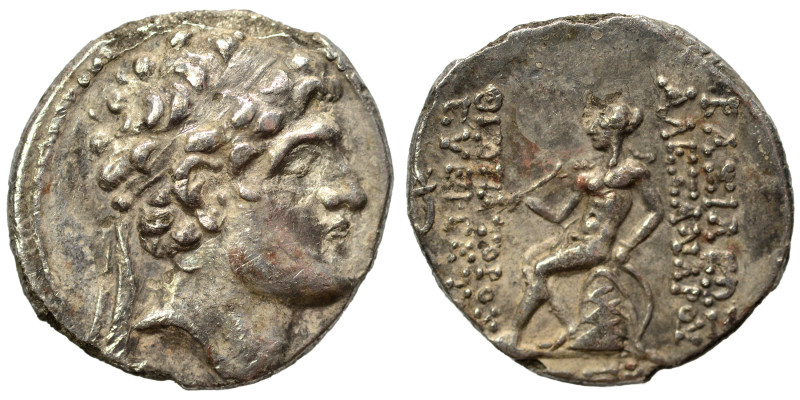 SELEUKID KINGS OF SYRIA. Alexander I Balas, 152-145 BC. Drachm (silver, 2.86 g, ...