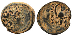 SELEUKID KINGS of SYRIA. Tryphon, 142-138 BC. Ae (bronze, 5.54 g, 18 mm), Antioch. Diademed head of Tryphon right. Rev. ΒΑΣΙΛΕΩΣ ΤΡΥΦΩΝΟΣ ΑΥΤΟΚΡΑΤΟΡΟΣ...