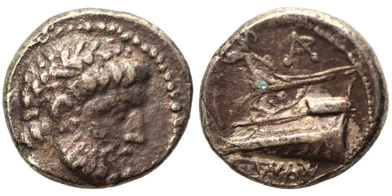 PHOENICIA. Arados. Circa 241/0-110/09 BC. Tetrobol (silver, 2.27 g, 13 mm). Head...