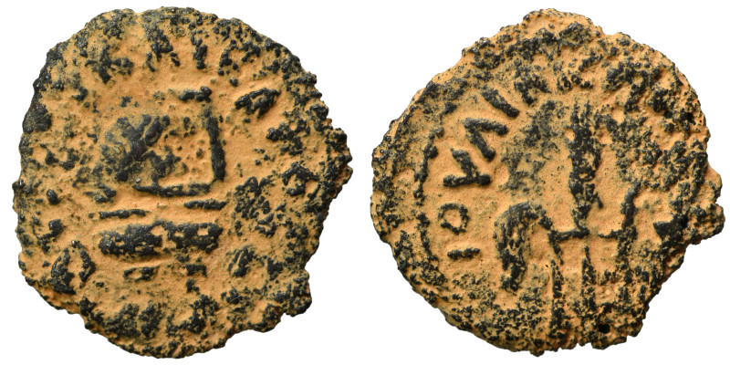JUDAEA. Procurators. Pontius Pilate, 26-36. Prutah (bronze, 1.01 g, 13 mm). Simp...