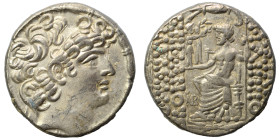 SYRIA, Seleukis and Pieria. Antioch. Aulus Gabinius, Proconsul, 57-55 BC. Tetradrachm (silver, 15.53 g, 26 mm). In the name and types of Philip I Phil...