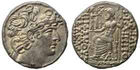 SYRIA, Seleukis and Pieria. Antioch. Aulus Gabinius, Proconsul, 57-55 BC. Tetradrachm (silver, 15.27 g, 26 mm). In the name and types of Philip I Phil...