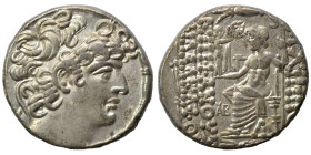SYRIA, Seleukis and Pieria. Antioch. Aulus Gabinius, Proconsul, 57-55 BC. Tetradrachm (silver, 15.50 g, 25 mm). In the name and types of Philip I Phil...
