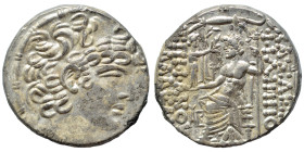 SYRIA, Seleukis and Pieria. Antioch. Aulus Gabinius, Proconsul, 57-55 BC. Tetradrachm (silver, 15.24 g, 25 mm). In the name and types of Philip I Phil...