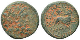 SYRIA. Seleucis and Pieria. Antioch. Pseudo-autonomous issue, time of Augustus, 27 BC-14 AD. Ae (bronze, 6.60 g, 19 mm), Q. Caecilius Metellus Creticu...
