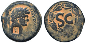 SYRIA, Seleucis and Pieria. Antioch. Domitian, 81-96. Ae (bronze, 13.06 g, 30 mm). IMP DOM[ITIANVS CAES AVG] Laureate head right. Rev. Large S C in la...