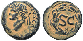 SYRIA, Seleucis and Pieria. Antioch. Domitian, 81-96. As (bronze, 13.07 g, 29 mm). [IMP DOMITI]ANVS CAES AV[G] Laureate head of Domitian to left. Rev....