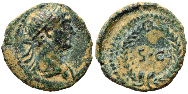 SYRIA, Seleucis and Pieria. Antioch. Trajan, 98-117. Half Quadrans (bronze, 0.94...