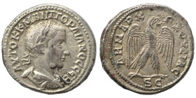 SYRIA, Seleucis and Pieria. Antioch. Gordian III, 238-244. Tetradrachm (billon, 12.25 g, 27 mm). AYTOK K M ANT ΓOPΔIANOC CЄB Laureate, draped and cuir...