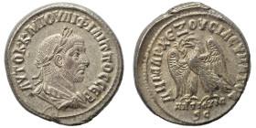 SYRIA, Seleucis and Pieria. Antioch. Philip I, 244-249. Tetradrachm (billon, 11.81 g, 27 mm). Laureate, draped and cuirassed bust right. Rev. ΔΗΜΑΡΧ Ε...