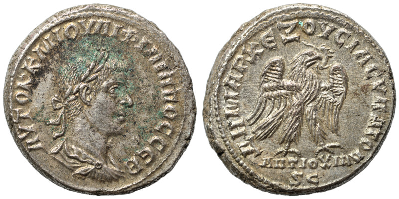 SYRIA, Seleucis and Pieria. Antioch. Philip II, 247-249. Tetradrachm (billon, 13...