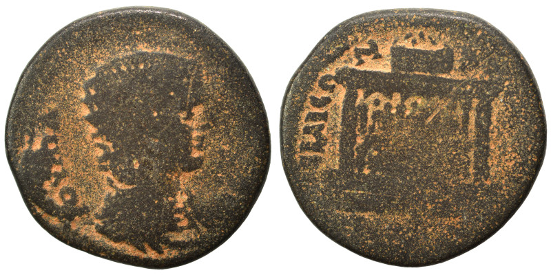 SYRIA, Seleucis and Pieria. Emesa. Julia Domna, Augusta, 193-217. Ae (bronze, 11...