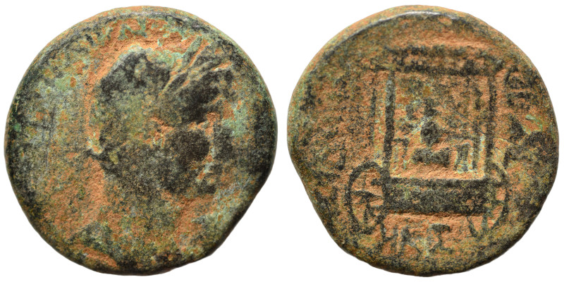 PHOENICIA. Sidon. Hadrian, 117-138. Ae (bronze, 8.60 g, 22 mm). ΑΥΤΟ ΤΡΑΙ ΚΑΙ ΑΔ...