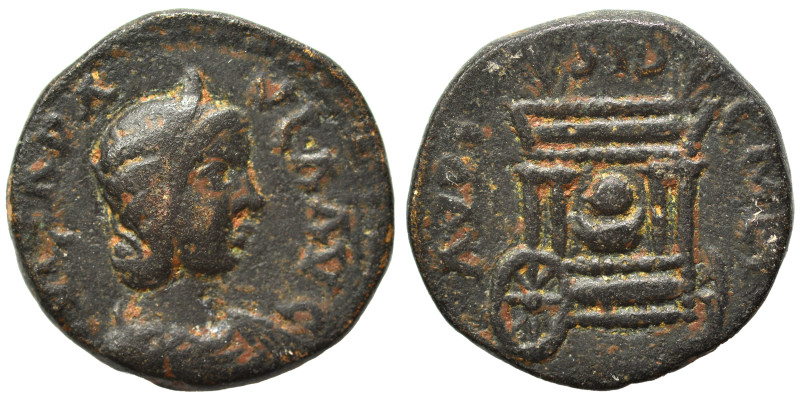 PHOENICIA. Sidon. Julia Paula, Augusta, 219-220. Ae (bronze, 5.62 g, 18 mm). IVL...
