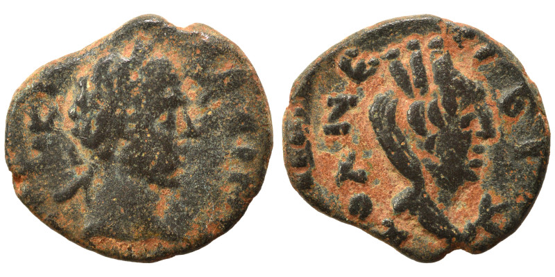 MESOPOTAMIA. Edessa. Caracalla, 198-217. Ae (bronze, 2.87 g, 16 mm). Laureate he...