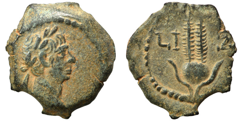 EGYPT. Alexandria. Trajan, 98-117. Chalkous (bronze, 1.49 g, 13 mm). Laureate he...