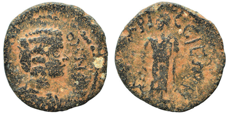 MESSENIA. Kyparissia. Julia Domna, 193-217. Assarion (bronze, 3.71 g, 21 mm). IO...