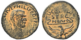 SAMARIA. Neapolis. Philip I, c. 247-249 AD. Ae (bronze, 13.01 g, 27 mm). IMP C M IVL PHILIPPO P F AVG Laureate, draped and cuirassed bust right. Rev. ...