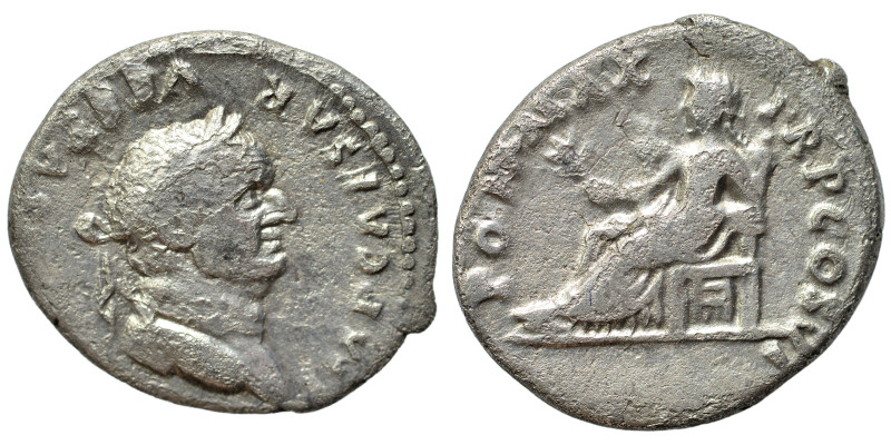 Vespasian, 69-79. Denarius (silver, 2.85 g, 19 mm), Rome. IMP CAESAR VESPASIANVS...