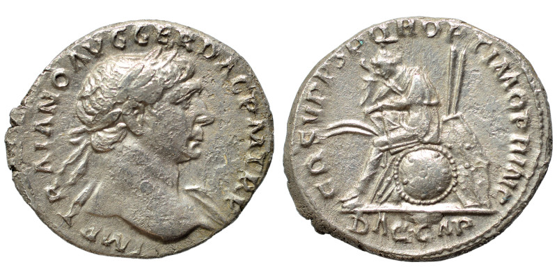 Trajan, 98-117. Denarius (silver, 3.12 g, 19 mm), Rome. IMP TRAIANO AVG GER DAC ...