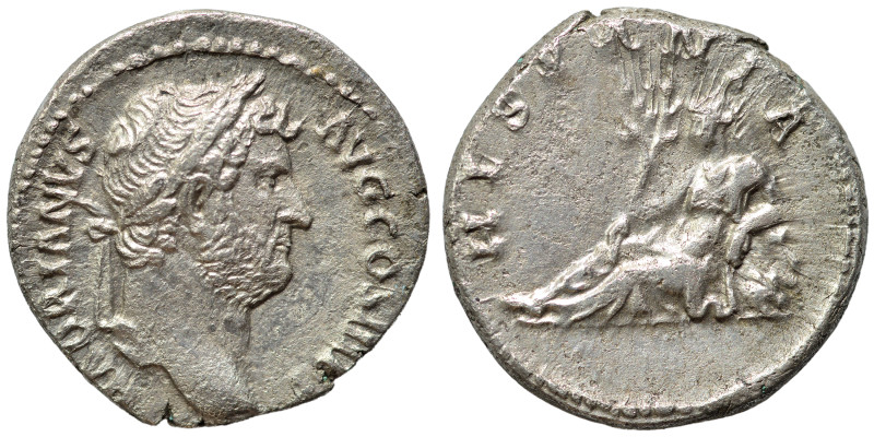 Hadrian, 117-138. Denarius (silver, 3.10 g, 18 mm), Rome. HADRIANVS AVG COS III ...