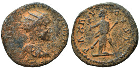 Tacitus (?), 275-276. Antoninianus (bronze, 3.64 g, 21 mm). [IMP C M CL TACITVS AVG] Radiate, draped and cuirassed bust of Tacitus to right. Rev: PAX ...