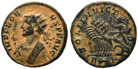 Probus, 276-282. Antoninianus (bronze, 4.01 g, 20 mm), Rome. IMP PROBVS P F AVG Radiate and mantled bust to left, holding eagle-tipped sceptre. Rev. S...
