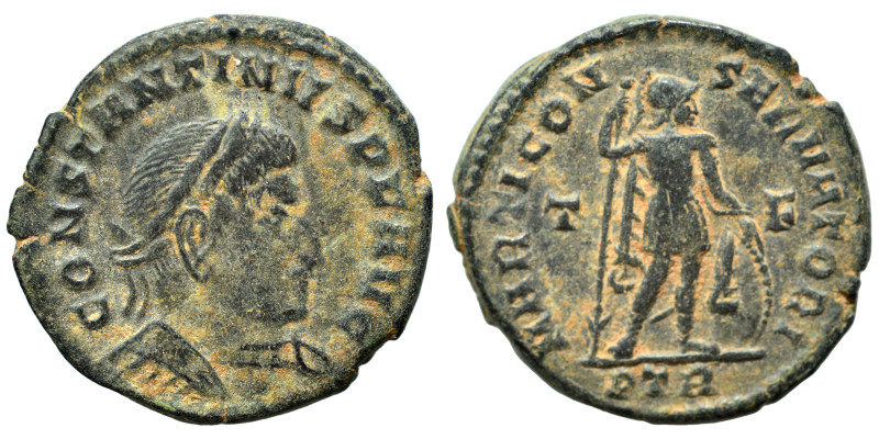 Constantine I, 307/310-337. Follis (bronze, 3.20 g, 20 mm), Treveri. IMP CONSTAN...