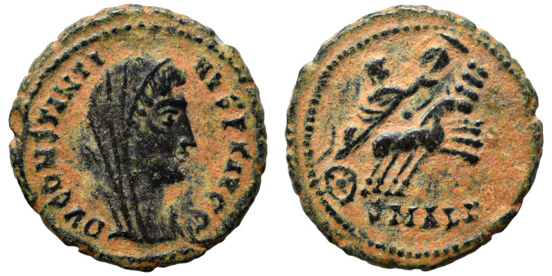 Divus Constantine I, died 337. Follis (bronze, 2.08 g, 16 mm), Alexandria. DV CO...