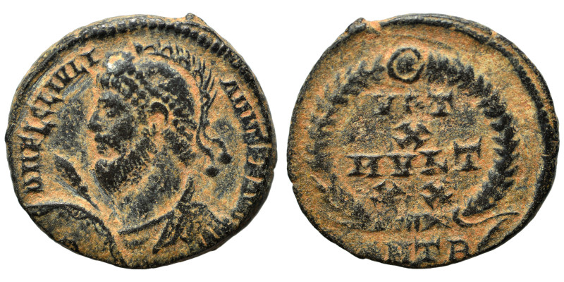 Julian II Apostata, 360-363. Follis (bronze, 3.21 g, 18 mm), Antioch. D N FL CL ...