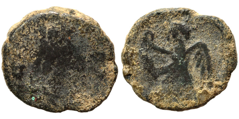 Leo I, 457-474. Nummus (bronze, 0.69 g, 10 mm). Pearl-diademed, draped, and cuir...