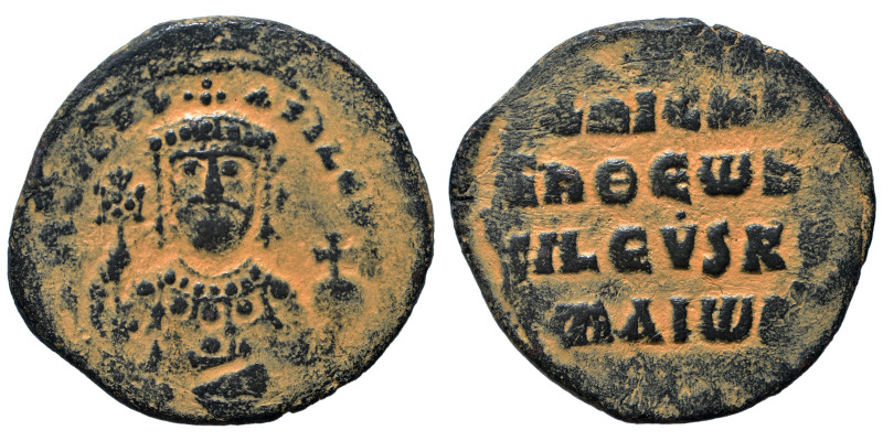 Nicephorus II Phocas, 963-969. Follis (bronze, 7.83 g, 27 mm), Constantinople. +...