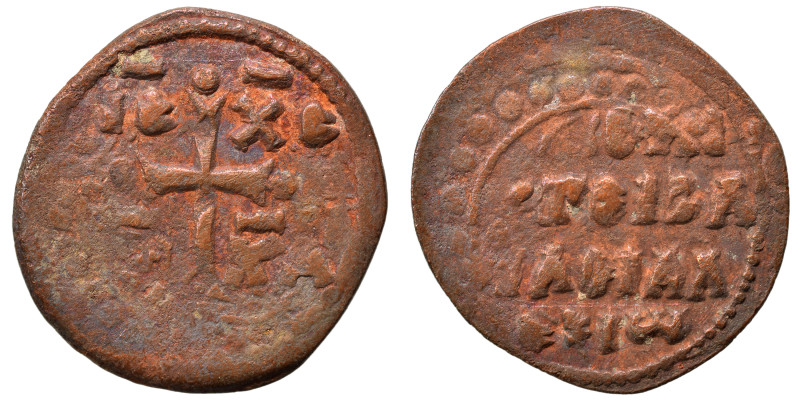 Alexius I Comnenus. 1081-1118. Follis (bronze, 4.36 g, 26 mm), Thessalonica. Cro...