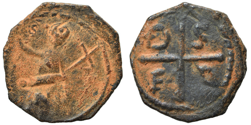 CRUSADERS. Principality of Antioch. Tancred, regent, 1101-1112. Follis (bronze, ...