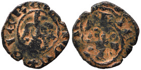 CRUSADERS. Principality of Antioch. Bohémond IV-V, 1233-1251. Pougeoise (bronze, 0.59 g, 14 mm). Fleur-de-lis. Rev. Cross pattee. Nearly very fine.