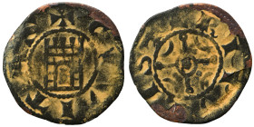 CRUSADERS. County of Tripoli. Raymond III, 1152-1187. Ae (bronze, 0.76 g, 17 mm). +CIVITΛS Fortified gateway with five crenellations and large divided...