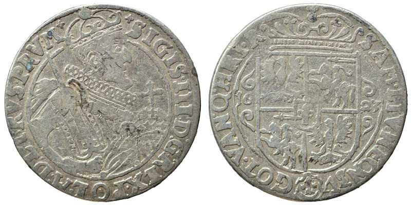 POLAND. Sigismund III Vasa, 1587-1632, 1/4 Thaler (silver, 6.37 g, 29 mm), 1623....