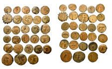 Group lot of 28 Ancient coins, mostly Greek, some repatinated. G - VF. As seen, no return