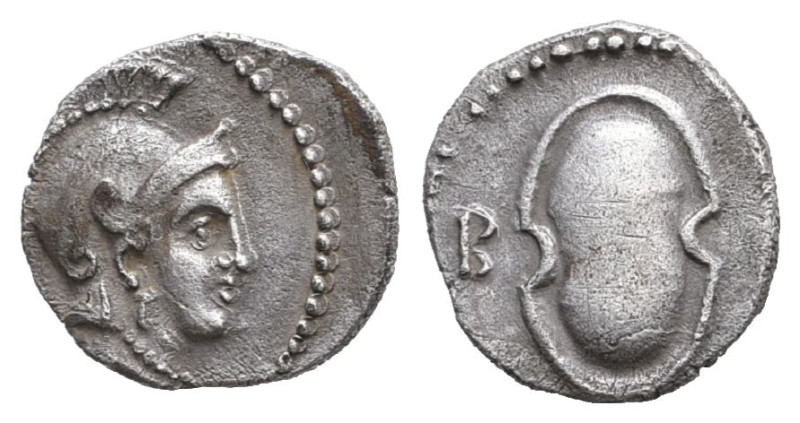 Cilicia, Tarsos AR Obol. Struck under Balakros, satrap of Cilicia, 333-323 BC. B...