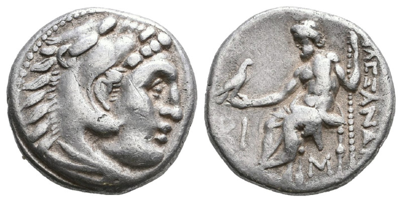 Greek
Kings of Macedon, Alexander III 'the Great'. AR Drachm. 336-323 BC. Lampsa...