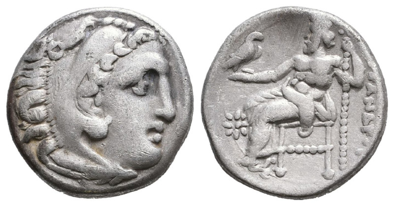 Greek
Kingdom of Macedon, Alexander III 'the Great', AR Drachm,(Silver), 336-323...