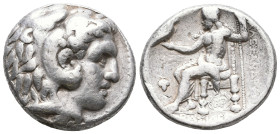 Greek
Seleukid Empire, Seleukos I Nikator AR Tetradrachm. In the name and types of Alexander III of Macedon. Babylon I, circa 311-300 BC. Head of Hera...
