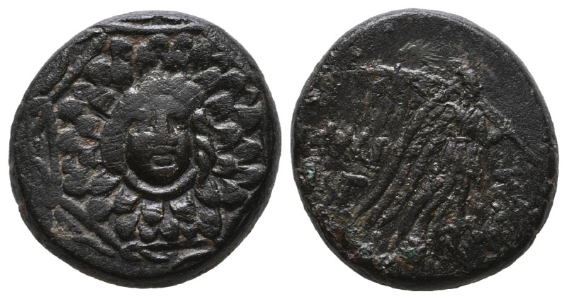 Greek Coins
PONTUS.Amisos.Circa 105-63 BC. Bronze.Aegis with Gorgon's head at ce...