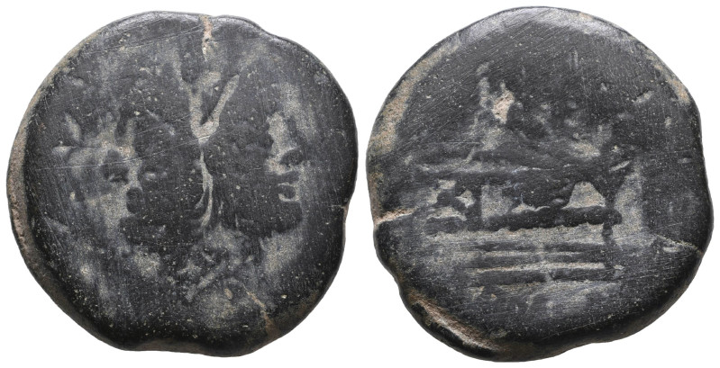 L. Sempronius Pitio. 148 B.C. AE. Rome mint. PI-TIO above, laureate head of bear...