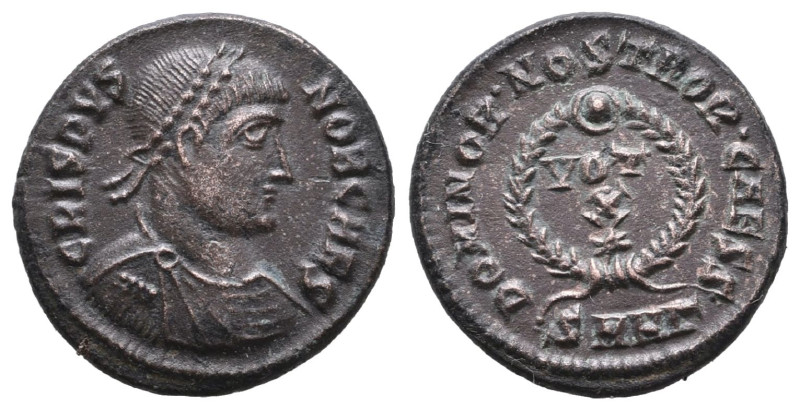 Crispus. Caesar, AD 316-326. Æ Follis

Weight: 2,5 gr
Diameter: 18 mm