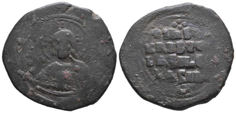 Anonymous Follis. Time of Basil II with Constantine VIII (976-1025.AD). Constant...