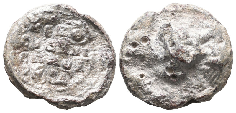 BYZANTINE LEAD SEAL ( Circa 7th - 11 th Century ) Pb.

Weight: 10,2 gr
Diameter:...