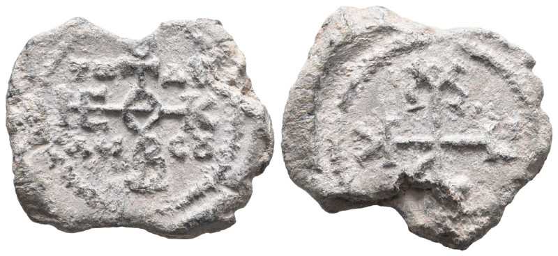 BYZANTINE LEAD SEAL ( Circa 7th - 11 th Century ) Pb.

Weight: 12,3 gr
Diameter:...