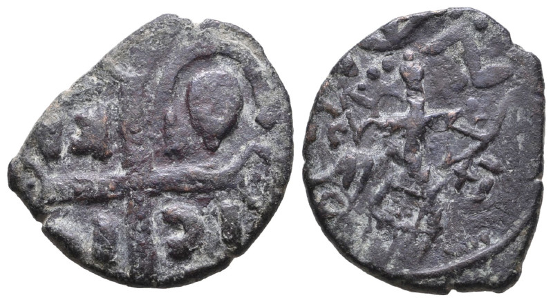 CRUSADERS. Edessa. Joscelin I de Courtenay or Joscelin II, 1119-1150. Follis (Br...